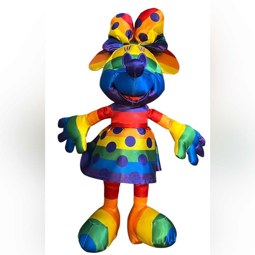 - Disney store Rainbow collection Pride  Minnie limited edition 20”